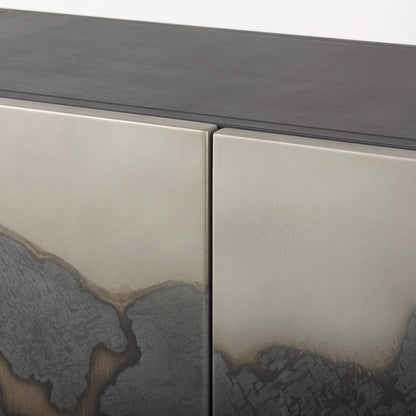 Mercana - Roxdale 82.0L x 18.0W x 29.0H Acid Wash Metal Sideboard - 69260 view 6
