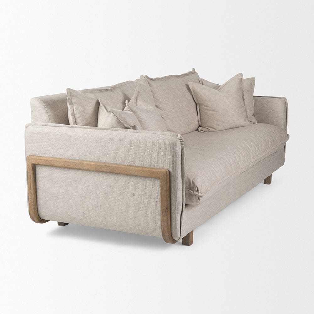 Mercana - Roy I 84" Beige Upholstered Three Seater Sofa - 68700 view 3