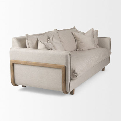 Mercana - Roy I 84" Beige Upholstered Three Seater Sofa - 68700 view 3