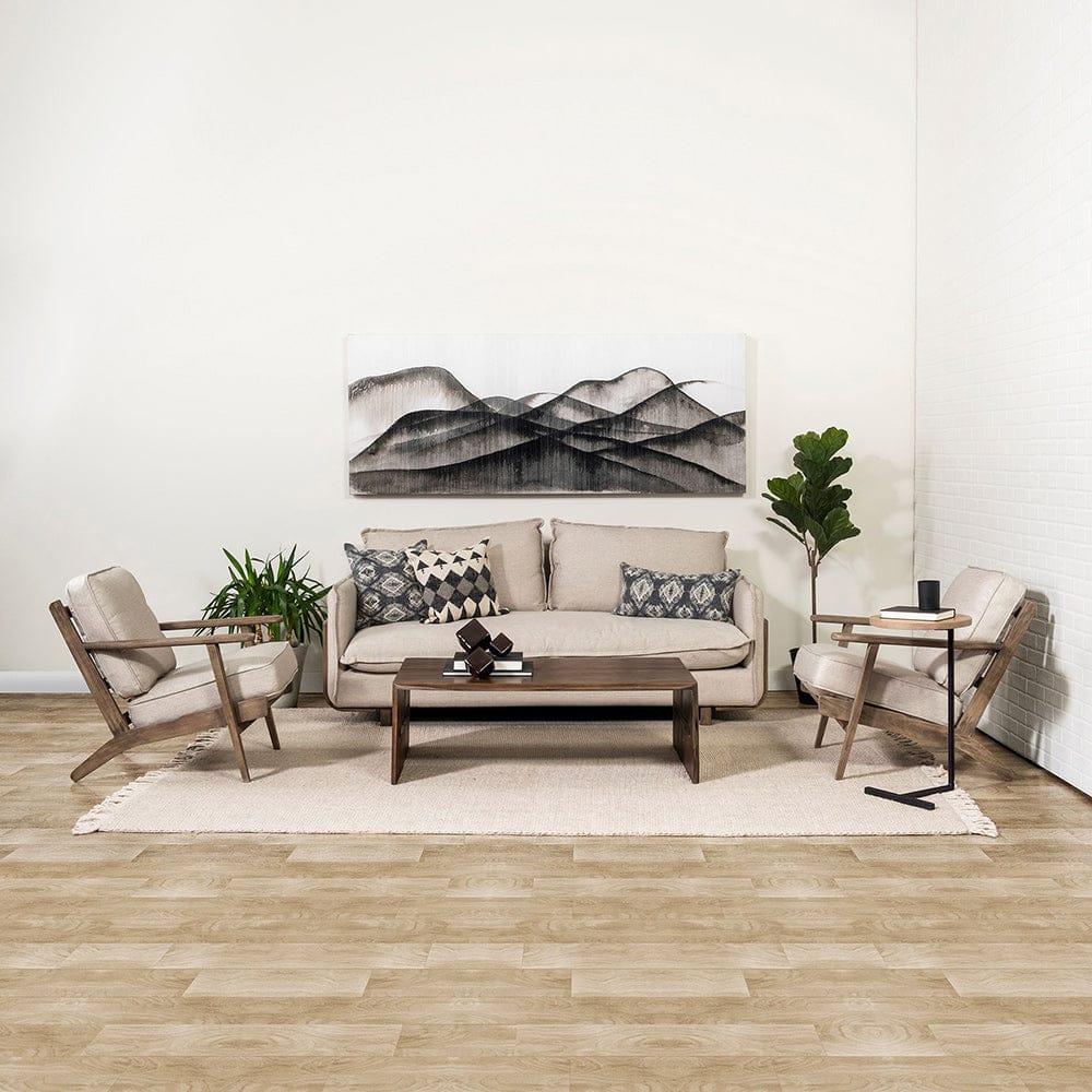 Mercana - Roy I 84" Beige Upholstered Three Seater Sofa - 68700 view 7