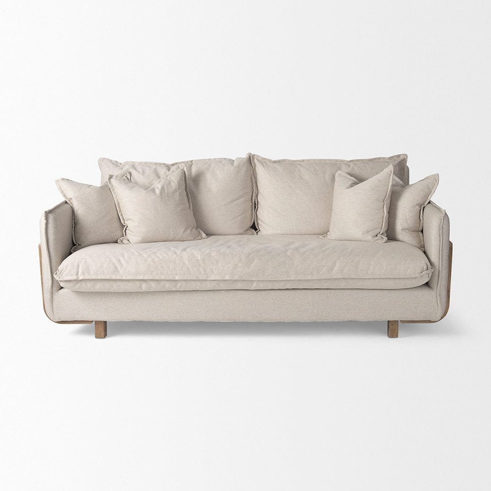 Mercana - Roy I 84" Beige Upholstered Three Seater Sofa - 68700 view 8