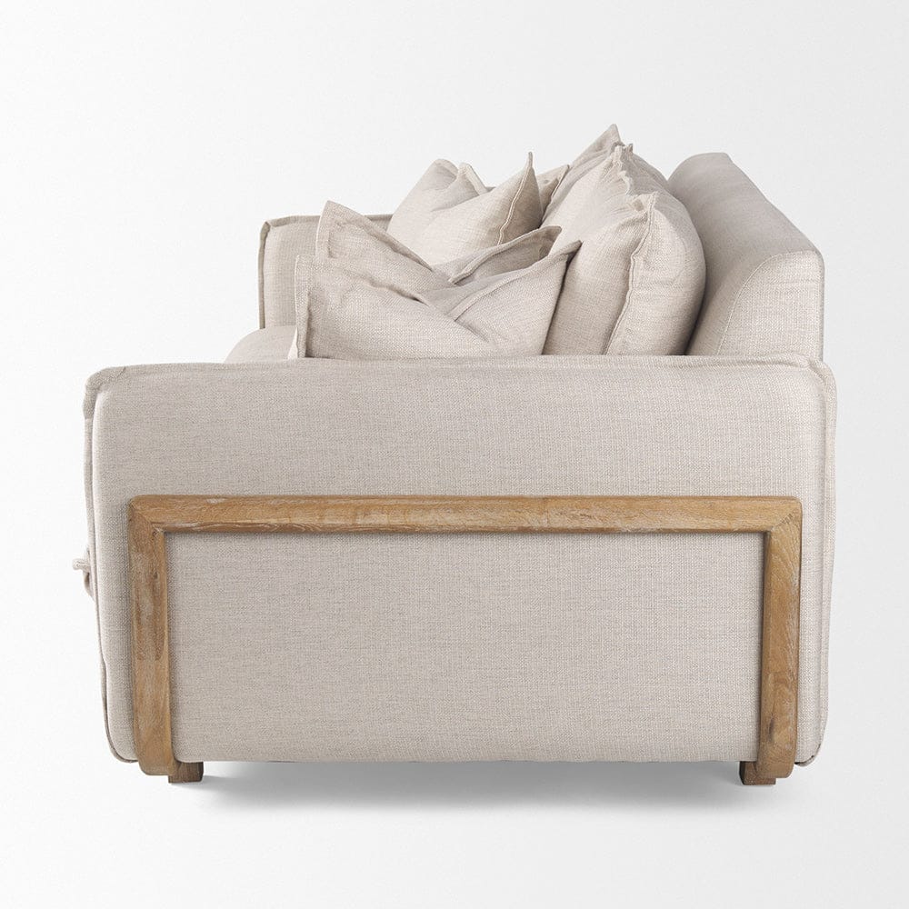 Mercana - Roy I 84" Beige Upholstered Three Seater Sofa - 68700 view 9