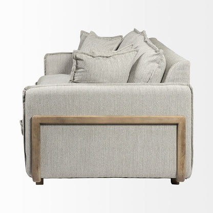Mercana - Roy I 84" Frost Gray Upholstered Three Seater Sofa - 68712 view 5
