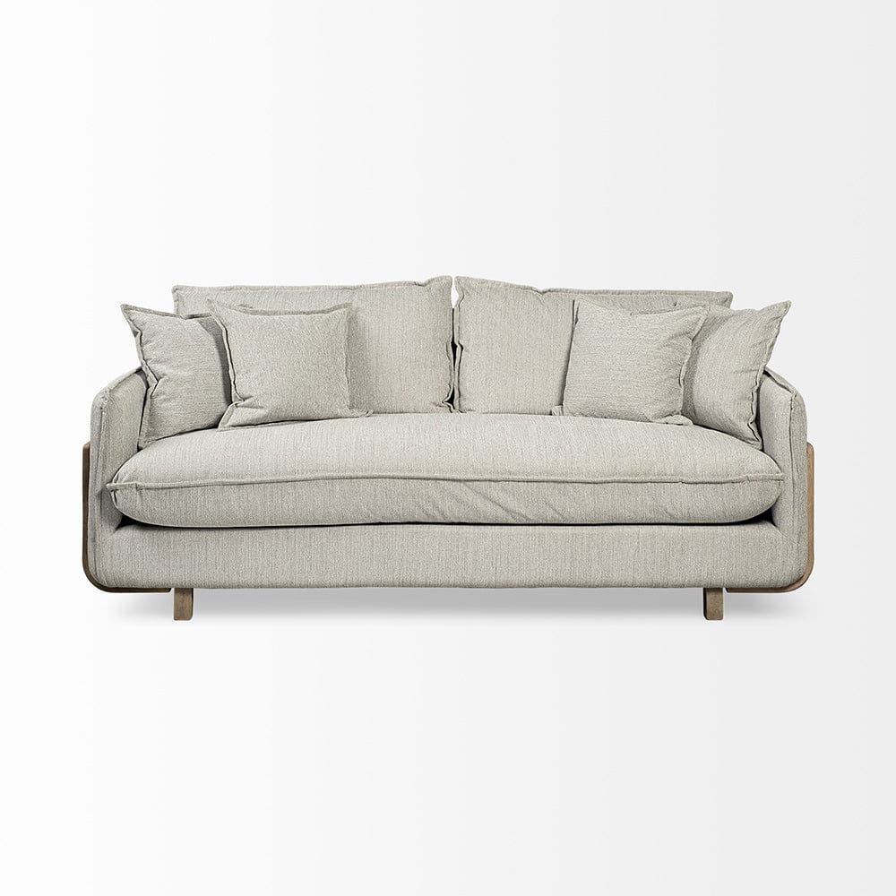 Mercana - Roy I 84" Frost Gray Upholstered Three Seater Sofa - 68712 view 6