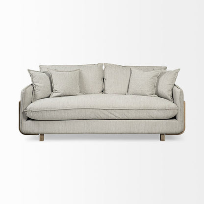 Mercana - Roy I 84" Frost Gray Upholstered Three Seater Sofa - 68712 view 6