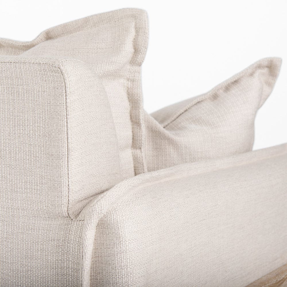 Mercana - Roy II Beige Upholstered and Brown Wood Frame Arm Chair - 68713 view 9