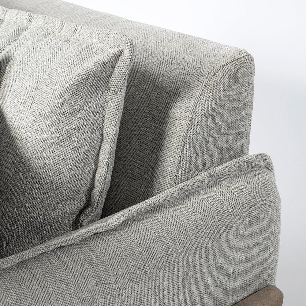 Mercana - Roy II Frost Gray Upholstered and Brown Wood Frame Arm Chair - 68716 view 11
