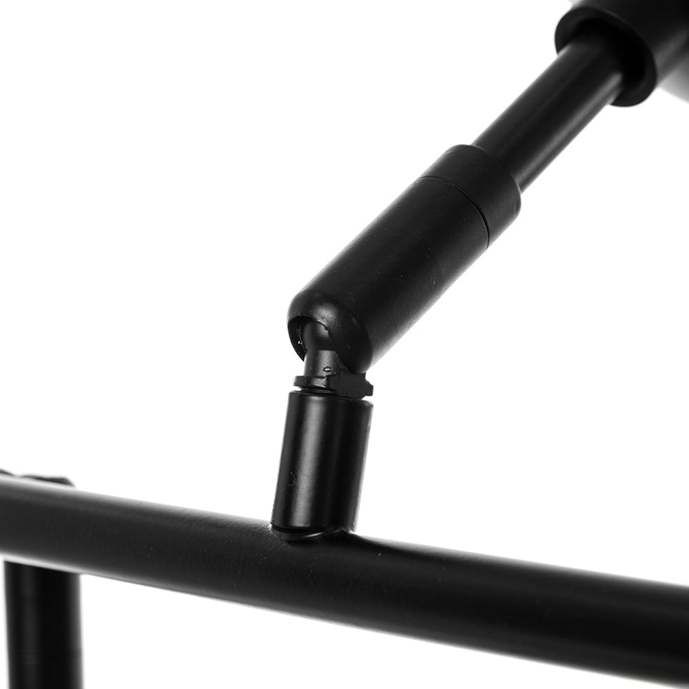 Mercana - Rudyard Glass Globe and Black Metal Chandelier - 68292 view 5