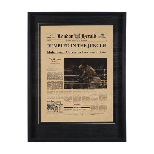 Mercana - Rumbled In The Jungle! by The Vintage Collection a Hand Embellished Framed Art Print Matted under Gl - 15696 view 1