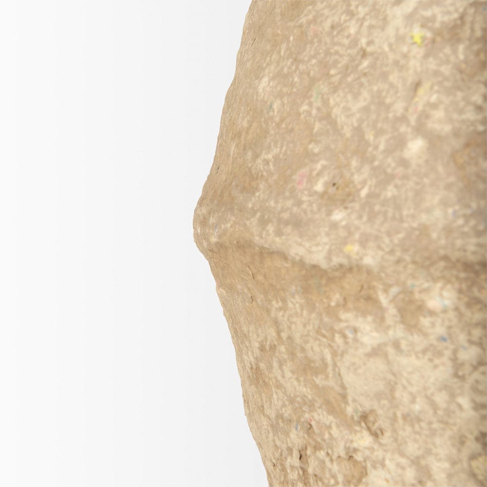 Mercana - Rundal Large Beige Paper Mache Vase - 70211_CLOSEOUT view 5