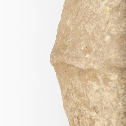 Mercana - Rundal Large Beige Paper Mache Vase - 70211_CLOSEOUT view 5