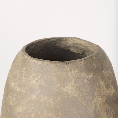 Mercana - Rundal Large Gray Paper Mache Vase - 70209 view 3