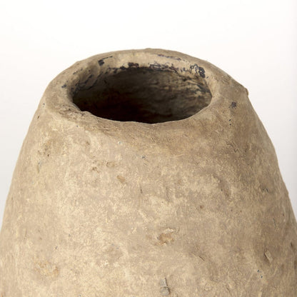 Mercana - Rundal Small Beige Paper Mache Vase - 70210 view 3