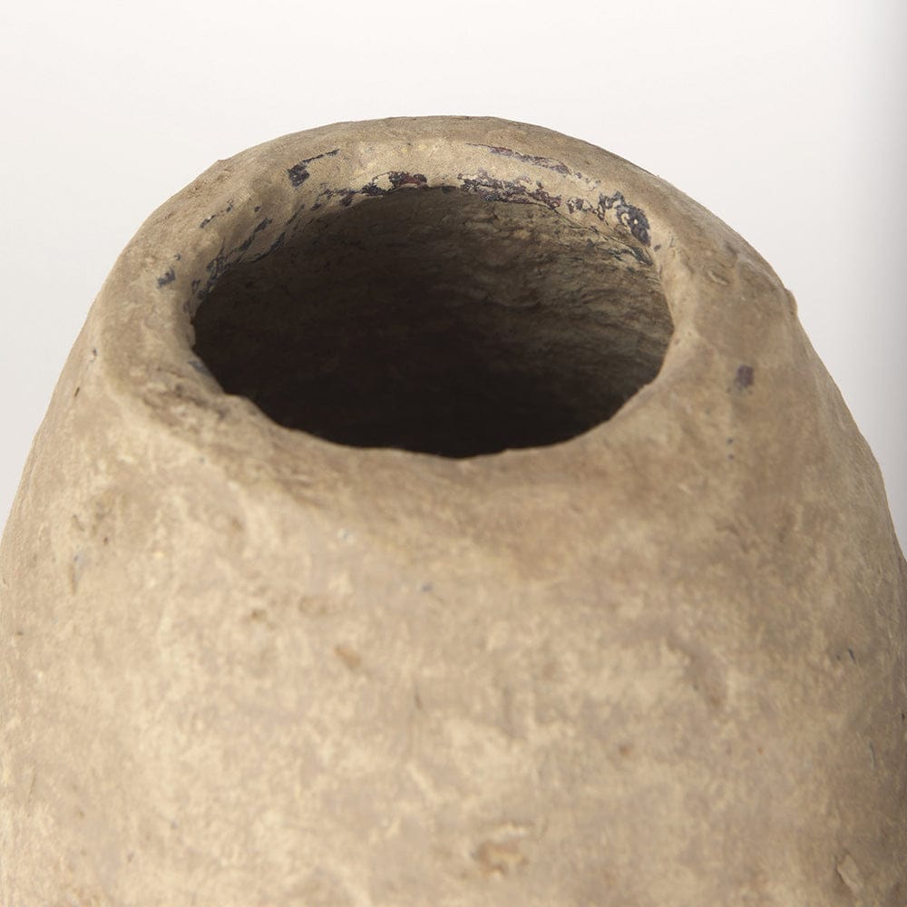 Mercana - Rundal Small Beige Paper Mache Vase - 70210 view 4
