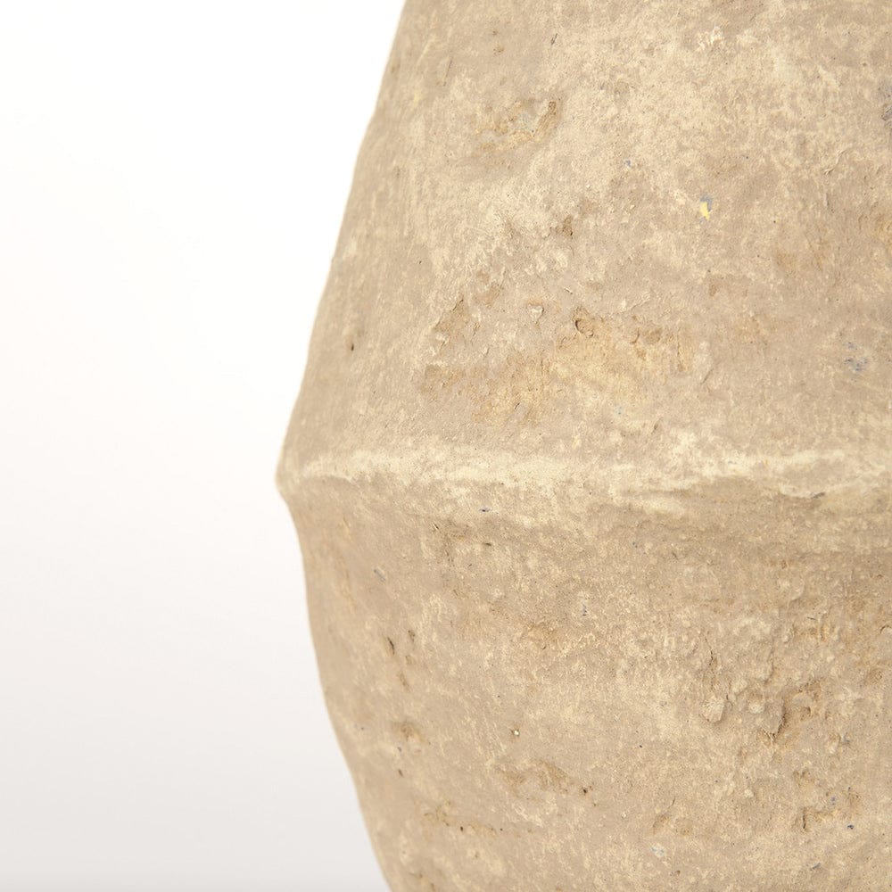 Mercana - Rundal Small Beige Paper Mache Vase - 70210 view 5