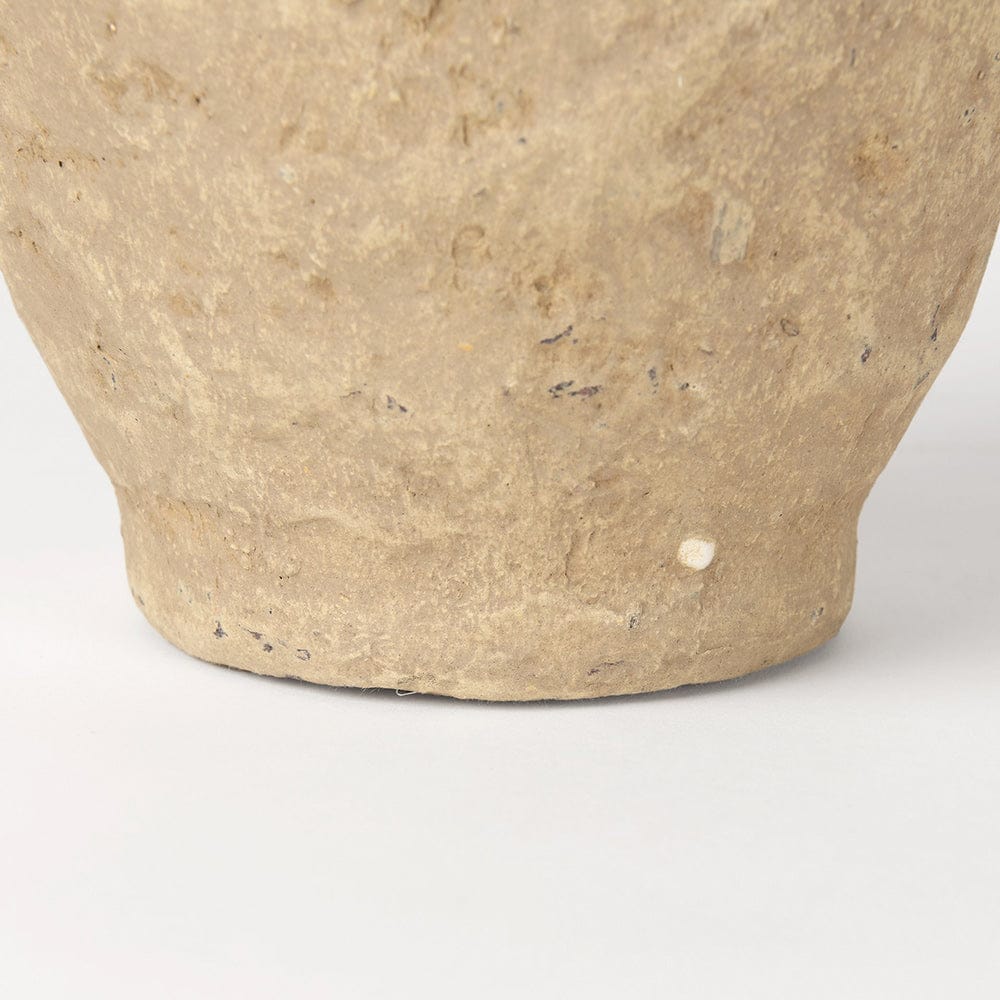 Mercana - Rundal Small Beige Paper Mache Vase - 70210 view 6