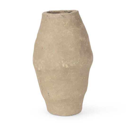 Mercana - Rundal Small Gray Paper Mache Vase - 70208 view 1