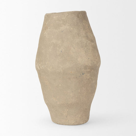 Mercana - Rundal Small Gray Paper Mache Vase - 70208 view 2