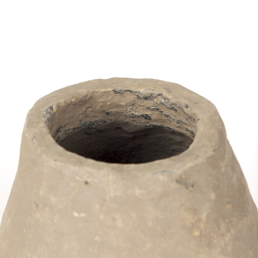 Mercana - Rundal Small Gray Paper Mache Vase - 70208 view 4