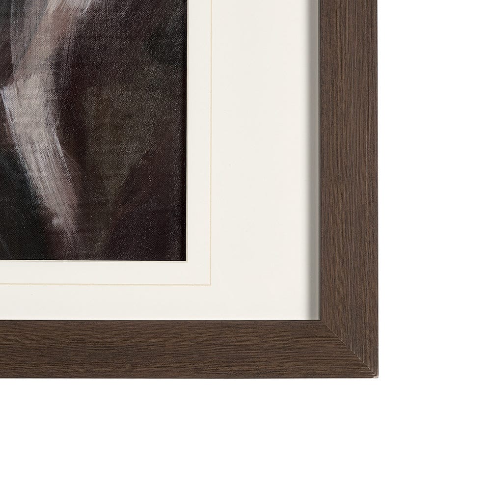 Mercana - Running Wild - Quick by Mercana Studio Hand Embellished Textured Framed Art Print Matted under Glass - 14642 view 3
