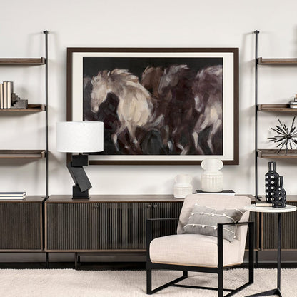 Mercana - Running Wild - Quick by Mercana Studio Hand Embellished Textured Framed Art Print Matted under Glass - 14642 view 8