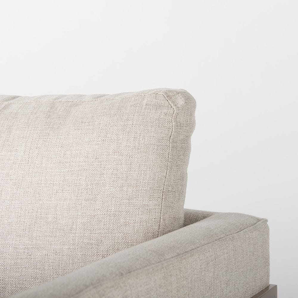 Mercana - Rupert Cream Poly-Linen Seat w/ Gold Stainless Steel Frame Accent Chair - 67929 view 3