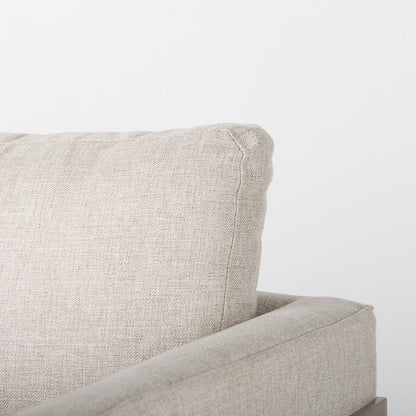 Mercana - Rupert Cream Poly-Linen Seat w/ Gold Stainless Steel Frame Accent Chair - 67929 view 3