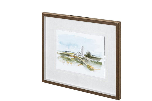 Mercana - Rural Plein Air I by Ethan Harper a Hand Embellished Textured Framed Art Print Matted under Glass - 12702 view 2