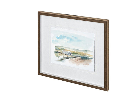 Mercana - Rural Plein Air III by Ethan Harper a Hand Embellished Textured Framed Art Print Matted under Glass - 12704 view 1