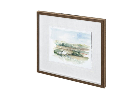 Mercana - Rural Plein Air V by Ethan Harper a Hand Embellished Textured Framed Art Print Matted under Glass - 12706 view 1