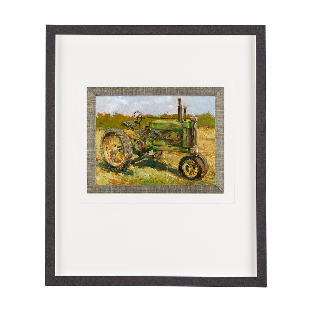 Mercana - Rustic Tractors I by Mercana Studio a Hand Embellished Textured Framed Art Print Matted under Glass - 13984 view 1