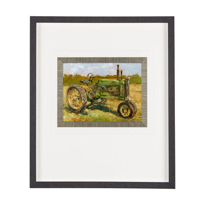 Mercana - Rustic Tractors I by Mercana Studio a Hand Embellished Textured Framed Art Print Matted under Glass - 13984 view 1