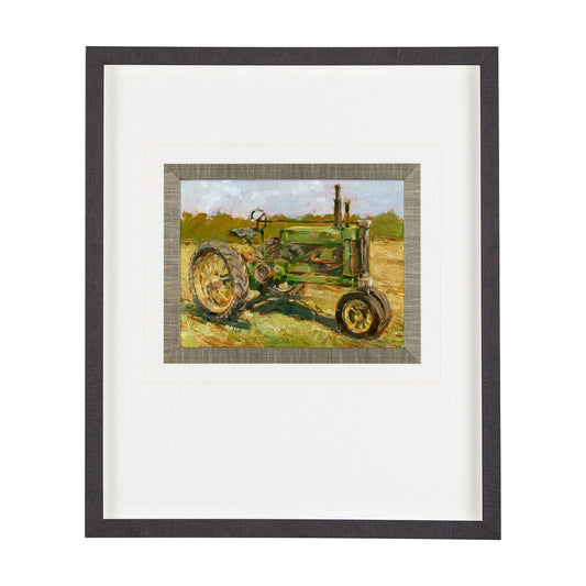 Mercana - Rustic Tractors I by Mercana Studio a Hand Embellished Textured Framed Art Print Matted under Glass - 13984 view 1