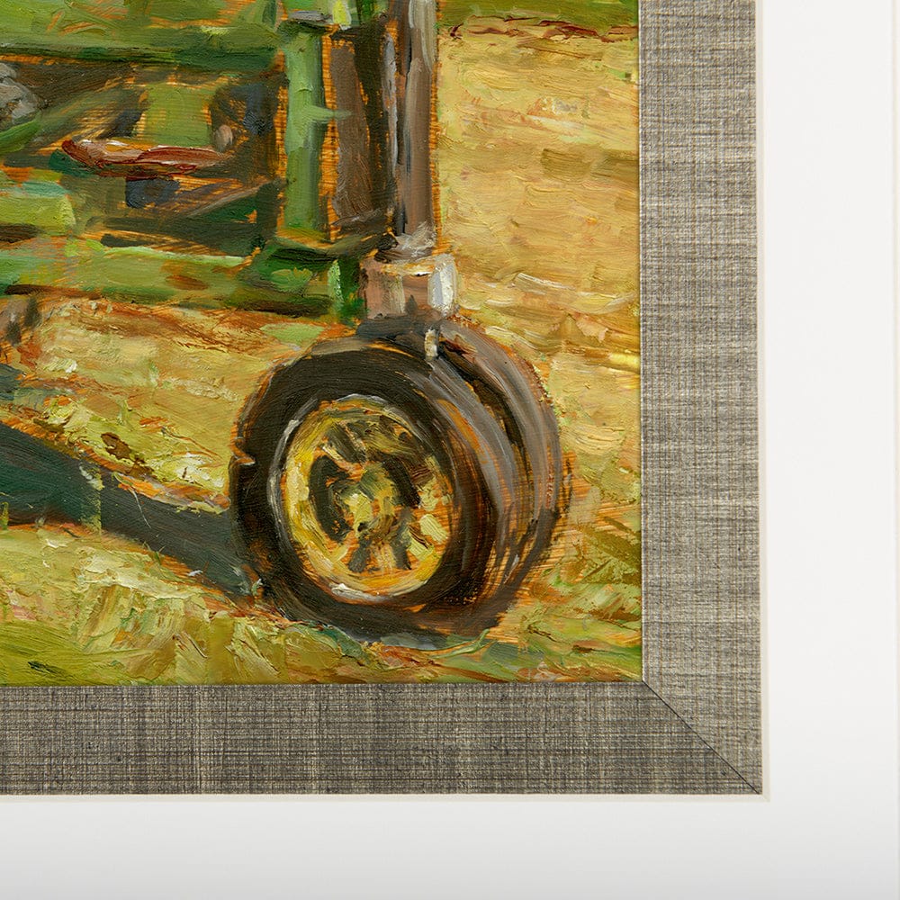 Mercana - Rustic Tractors I by Mercana Studio a Hand Embellished Textured Framed Art Print Matted under Glass - 13984 view 7
