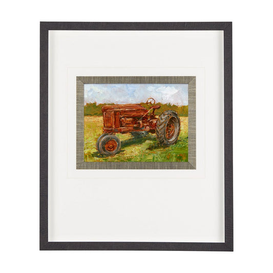 Mercana - Rustic Tractors II by Mercana Studio a Hand Embellished Textured Framed Art Print Matted under Glass - 13985 view 1