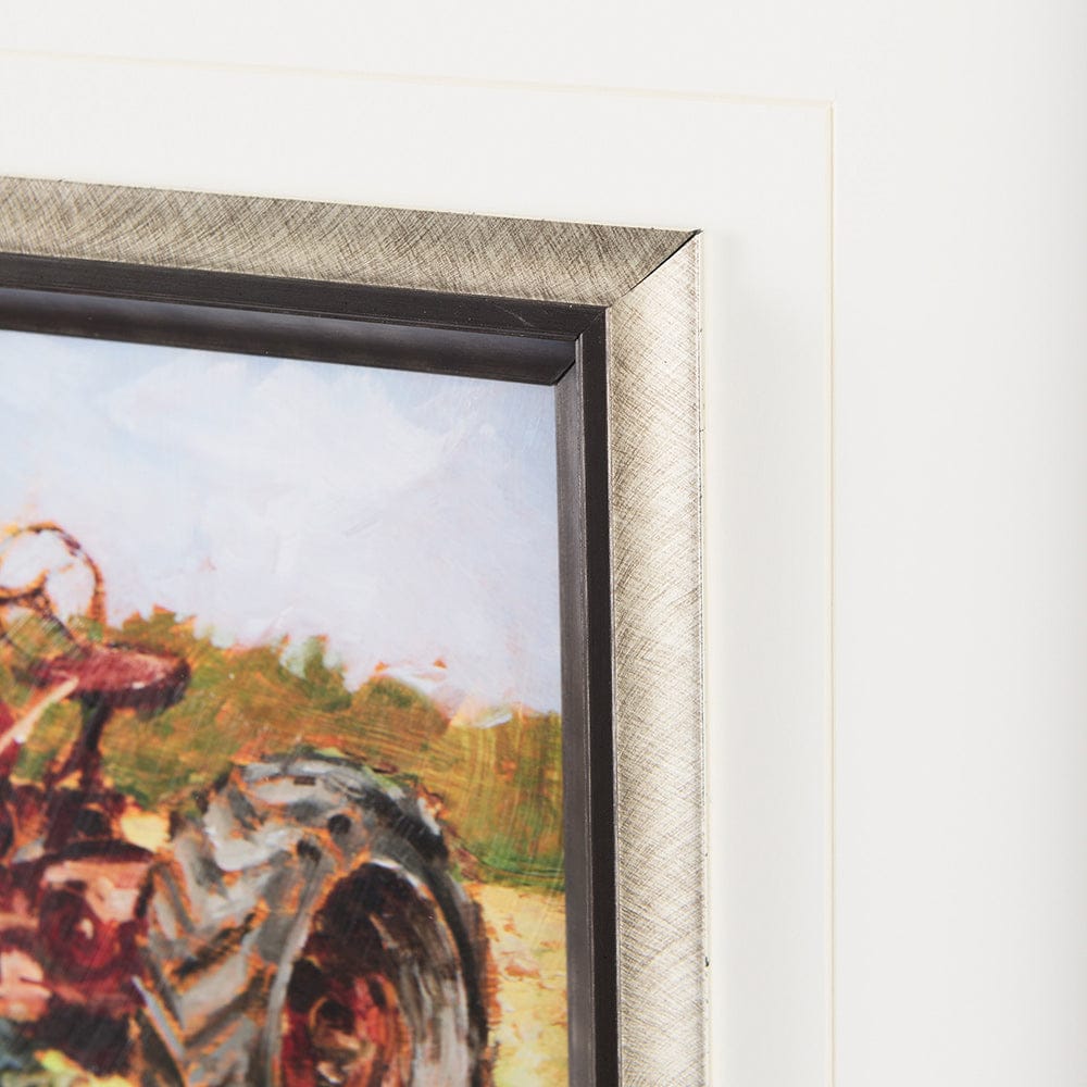 Mercana - Rustic Tractors II by Mercana Studio a Hand Embellished Textured Framed Art Print Matted under Glass - 13985 view 8