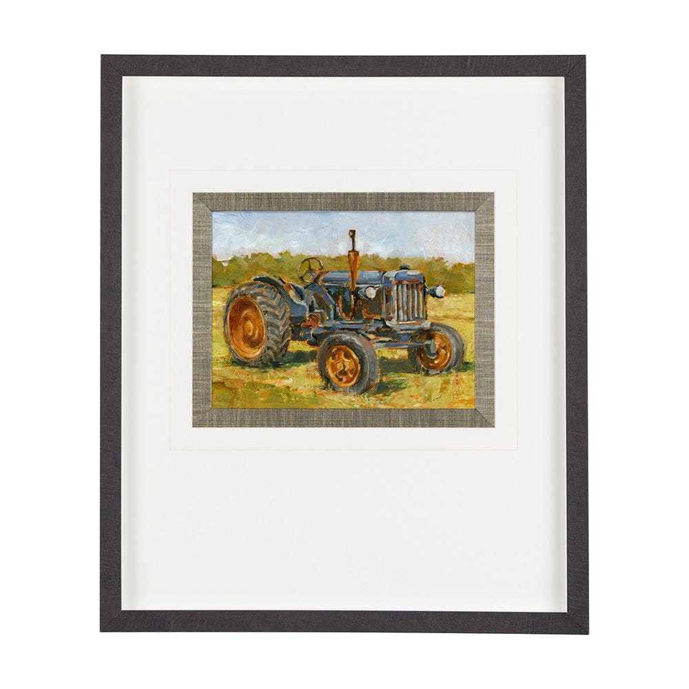 Mercana - Rustic Tractors III by Mercana Studio Hand Embellished Textured Framed Art Print Matted under Glass - 13986 view 1