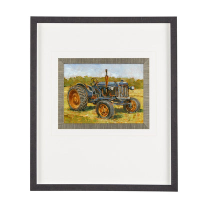 Mercana - Rustic Tractors III by Mercana Studio Hand Embellished Textured Framed Art Print Matted under Glass - 13986 view 1