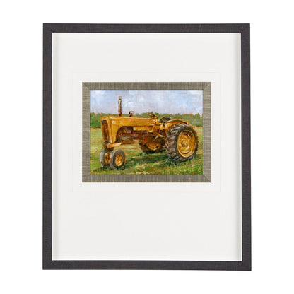 Mercana - Rustic Tractors IV by Mercana Studio a Hand Embellished Textured Framed Art Print Matted under Glass - 13987 view 1