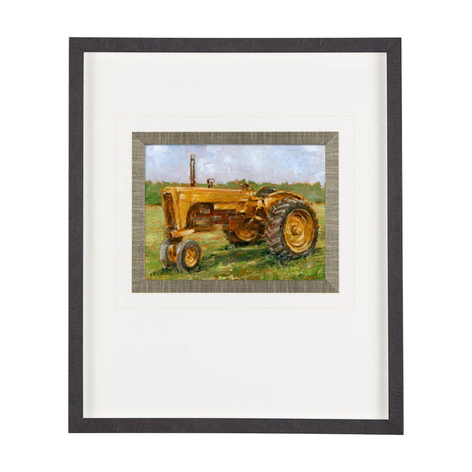 Mercana - Rustic Tractors IV by Mercana Studio a Hand Embellished Textured Framed Art Print Matted under Glass - 13987 view 1