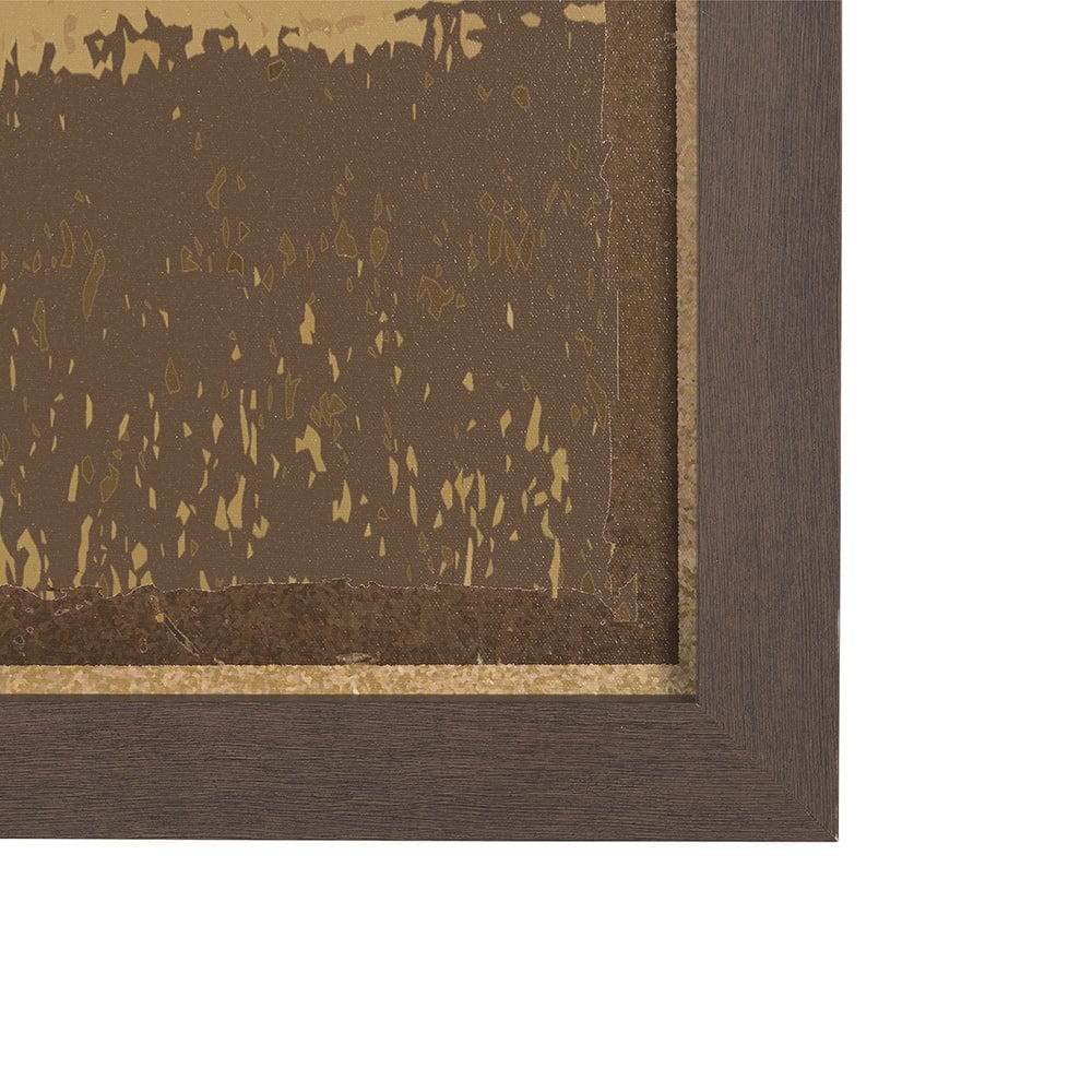 Mercana - Rustic Type by Tania Bello a Hand Embellished Textured Framed Art Print - 15316 view 3