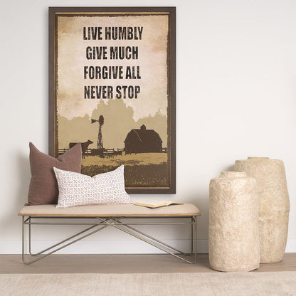 Mercana - Rustic Type by Tania Bello a Hand Embellished Textured Framed Art Print - 15316 view 8