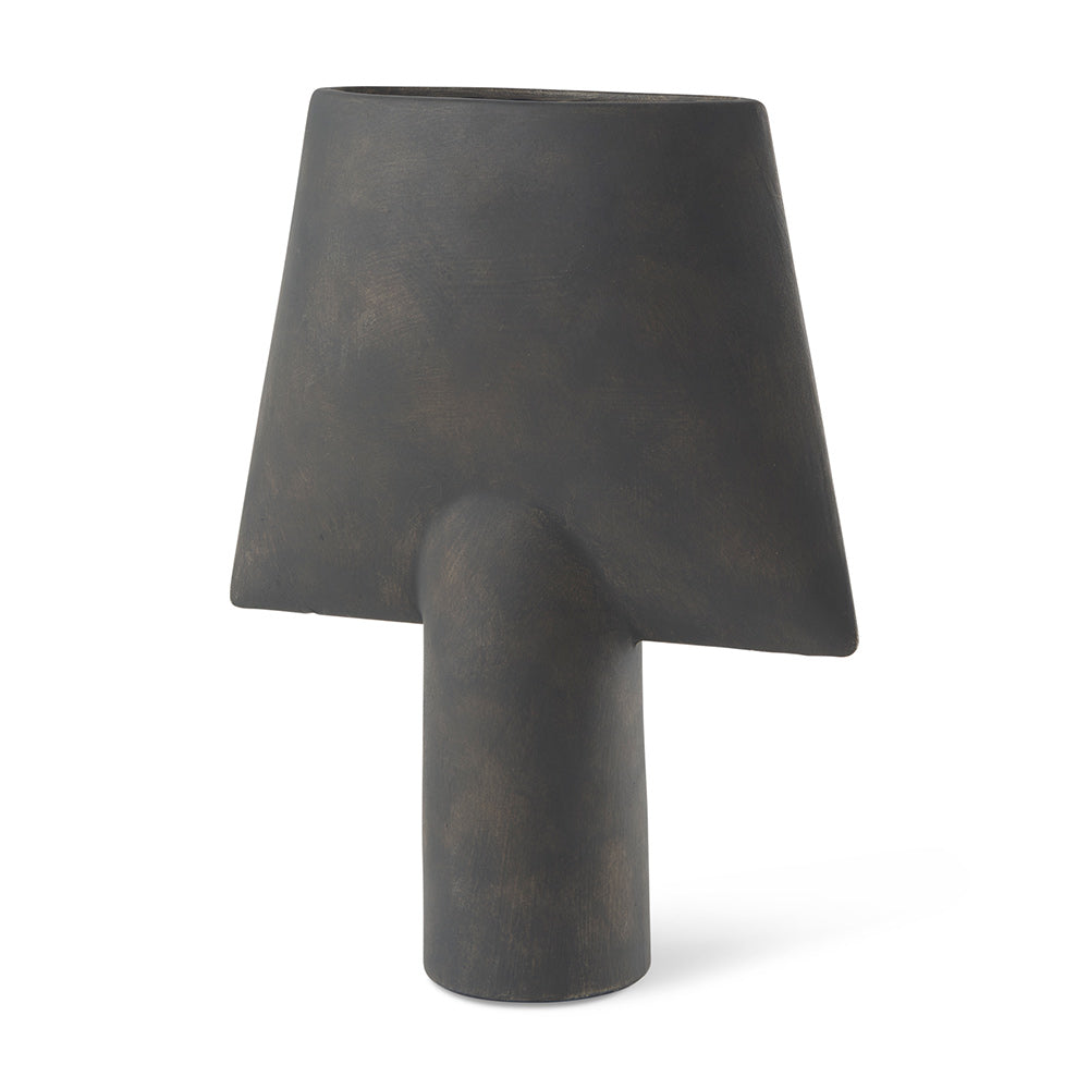 Mercana - Rylee 13.0H Dark Brown Ceramic Vase - 69803 view 1