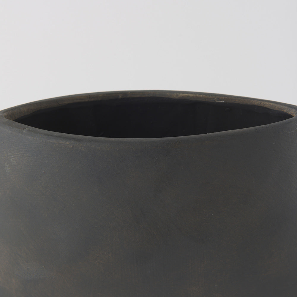Mercana - Rylee 13.0H Dark Brown Ceramic Vase - 69803 view 5