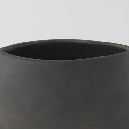 Mercana - Rylee 13.0H Dark Brown Ceramic Vase - 69803 view 5