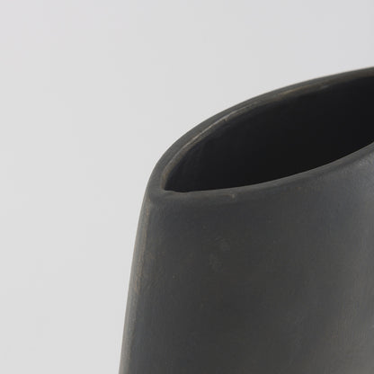 Mercana - Rylee 13.0H Dark Brown Ceramic Vase - 69803 view 6