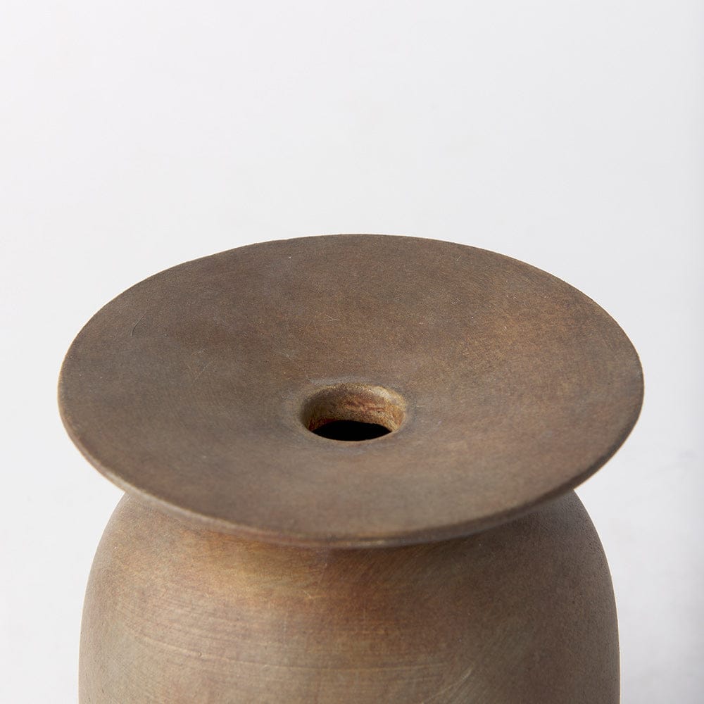 Mercana - Rylee 7.7H Medium Brown Ceramic Vase - 70078 view 2