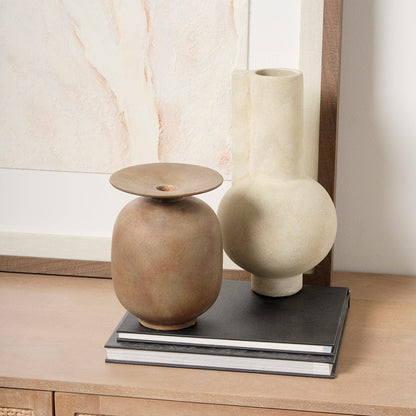 Mercana - Rylee 7.7H Medium Brown Ceramic Vase - 70078 view 6