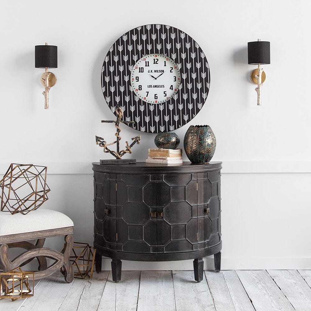 Mercana - Sabinal II 7x18 Gold Resin Tree Branch Black Fabric Shade Wall Sconce - 65247 view 5