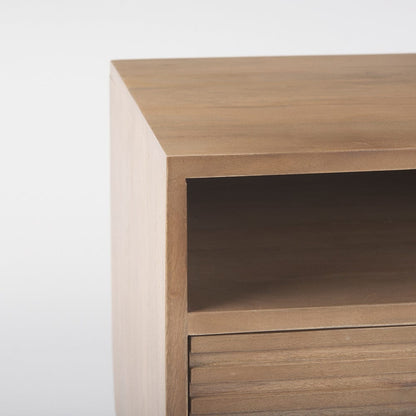 Mercana - Sable 19.0L x 19.0W x 21.5H Light Brown Wood Side Table - 69891 view 6